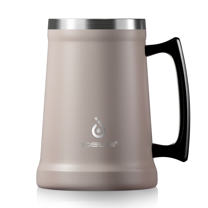IDUES pahar de bere din oțel inoxidabil 304, 700 ml, cu mâner, stil nordic