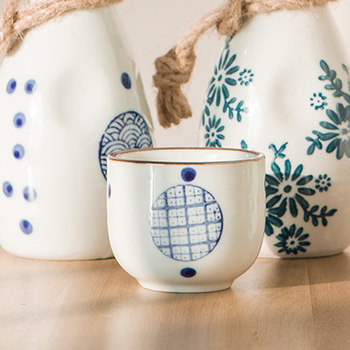 Cupe ceramice în stil chinezesc pentru lichior și sake, cupe mici de vin, pahare ceramice pentru băut