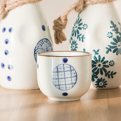 Cupe ceramice în stil chinezesc pentru lichior și sake, cupe mici de vin, pahare ceramice pentru băut