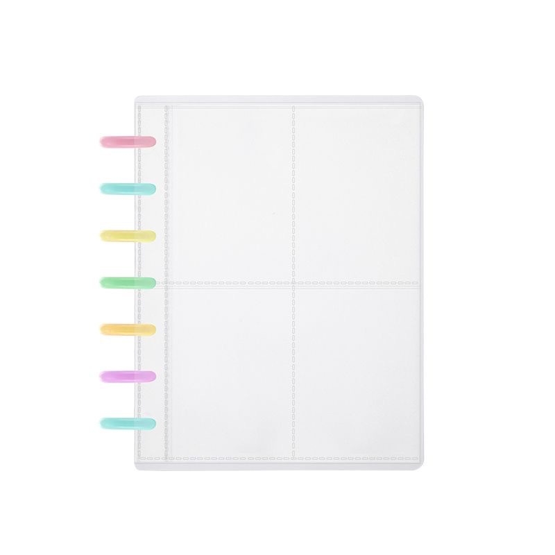 Album Polaroid de 3 inch cu patru secțiuni pătrate, album foto cu file detașabile pentru carduri mici