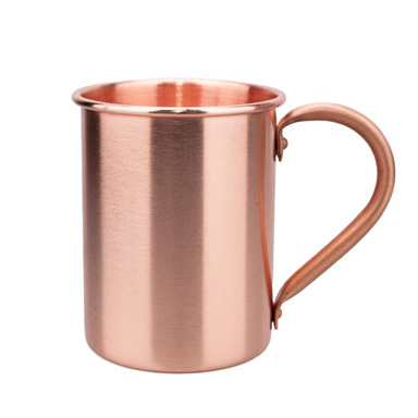 Pahar mini Moscow Mule din cupru pentru cocktailuri și bere, stil retro Bloom, capacitate 401–500 ml, opțiune de personalizare a logo-ului