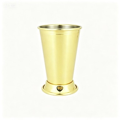 Pahar mini Moscow Mule din cupru pentru cocktailuri și bere, stil retro Bloom, capacitate 401–500 ml, opțiune de personalizare a logo-ului