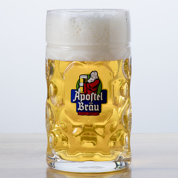 Pahar de bere din sticlă, 1 litru, mare stil german, pentru festivaluri de bere, 1000 ml