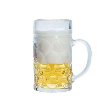 Pahar de bere din sticlă, 1 litru, mare stil german, pentru festivaluri de bere, 1000 ml