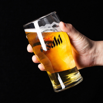 Pahar de bere cu logo imprimat, cristal, capacitate 401–500 ml, pentru bere craft, pahar britanic pint, pahar german de bere neagră.