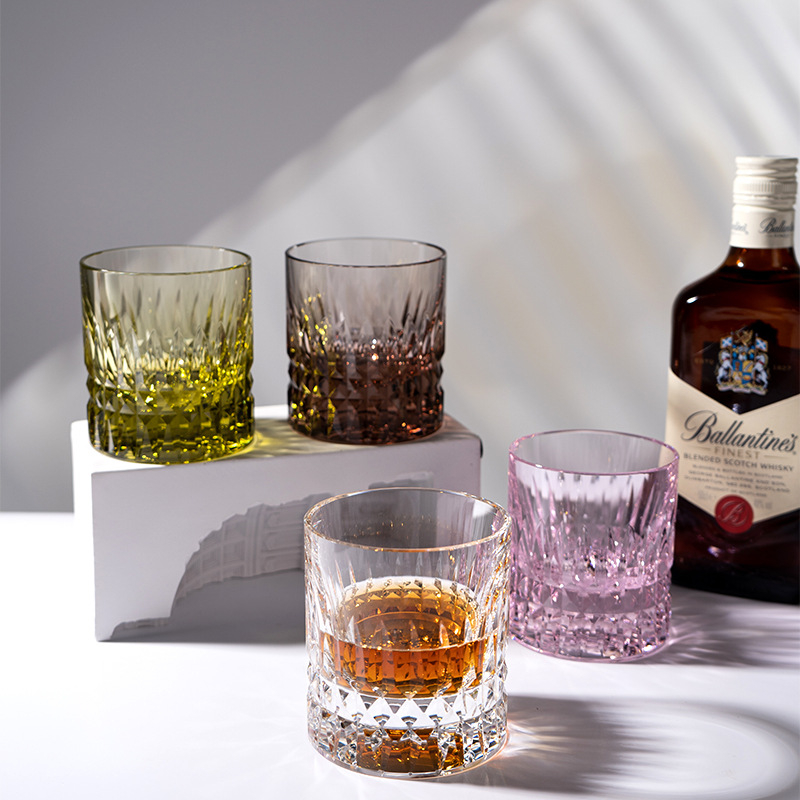 Pahar de whisky în stil european, cristal K9, pahar elegant pentru uz casnic
