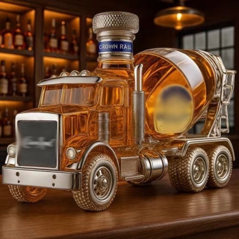 Sticlă de decantare din sticlă pentru whisky și vodcă, goală, 301–400 ml, design modern