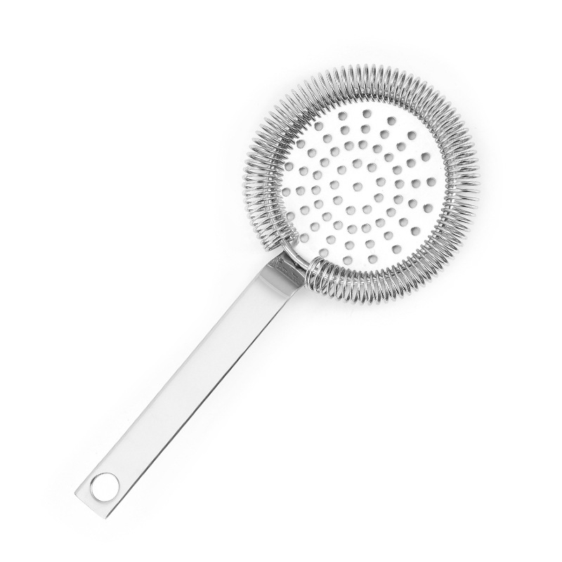 Strainer pentru gheață din oțel inoxidabil, pentru cocktailuri, destinat barului și amestecării