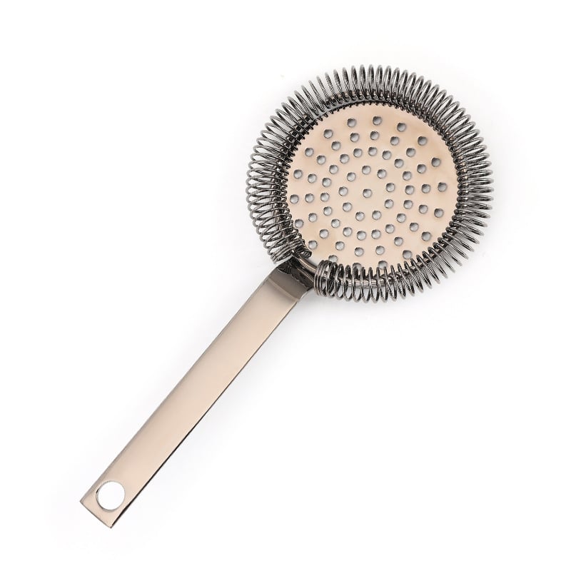 Strainer pentru gheață din oțel inoxidabil, pentru cocktailuri, destinat barului și amestecării