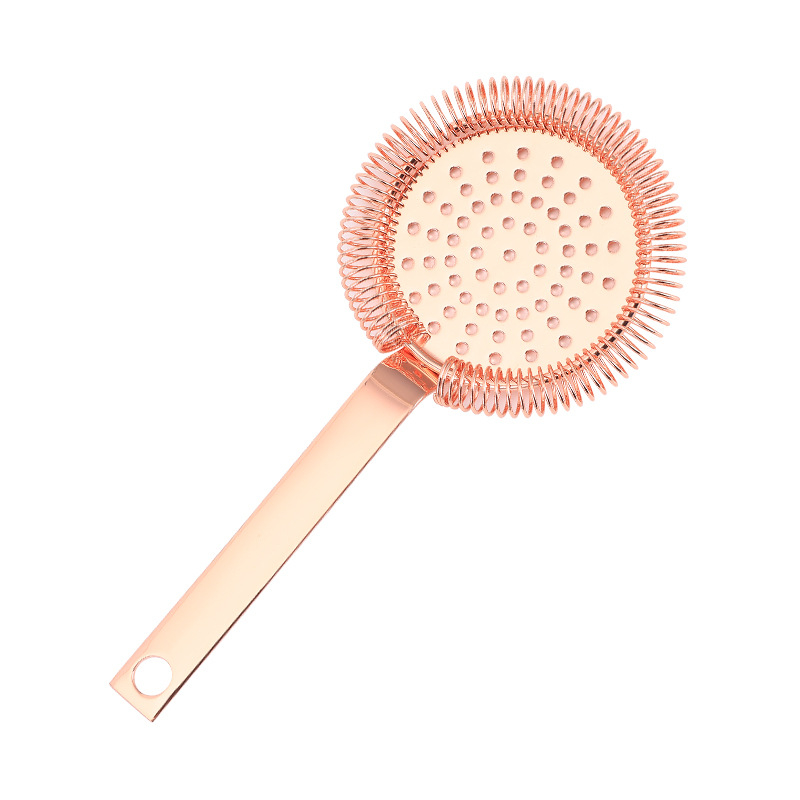 Strainer pentru gheață din oțel inoxidabil, pentru cocktailuri, destinat barului și amestecării