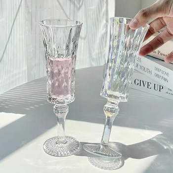 Pahar de șampanie în stil franțuzesc, pahar de vin roșu de înaltă calitate, design retro inspirat de palat pentru uz casnic