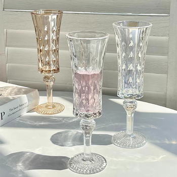 Pahar de șampanie în stil franțuzesc, pahar de vin roșu de înaltă calitate, design retro inspirat de palat pentru uz casnic