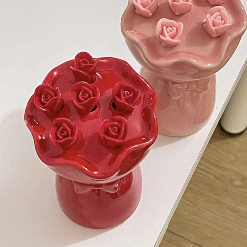 Set de furculițe din ceramică pentru fructe, pentru uz casnic, stil Nordic, cutie cadou portabilă pentru ceaiul de după-amiază