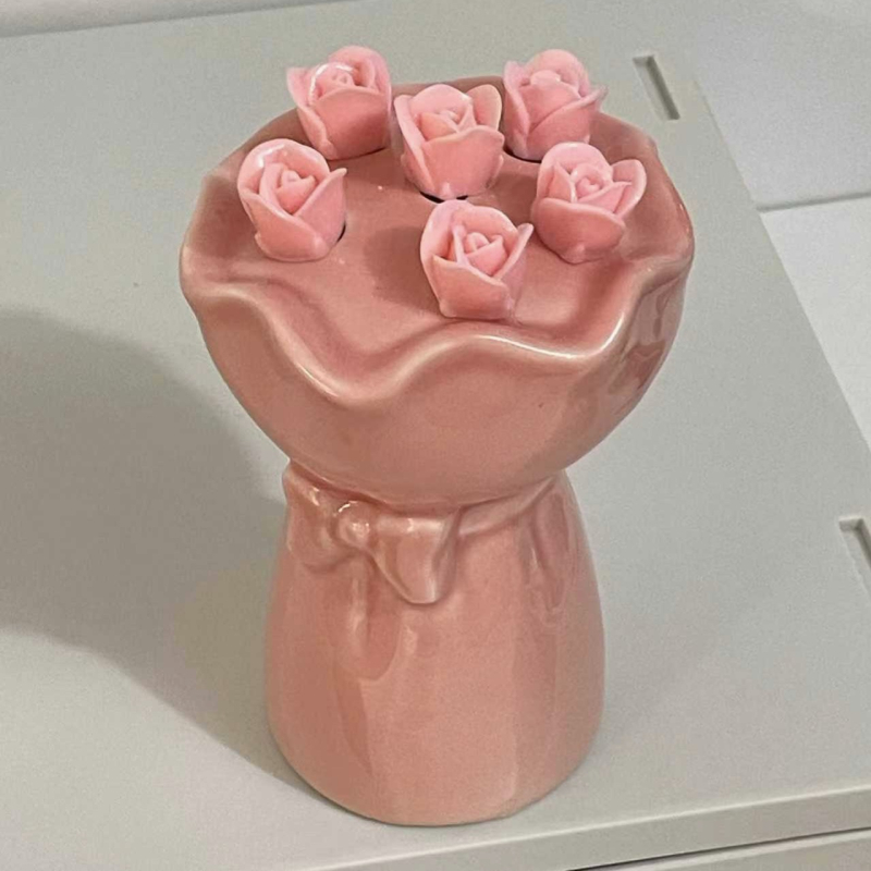 Set de furculițe din ceramică pentru fructe, pentru uz casnic, stil Nordic, cutie cadou portabilă pentru ceaiul de după-amiază