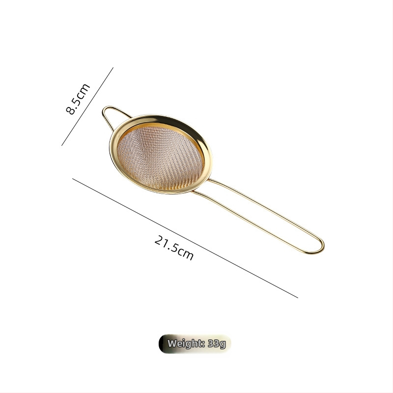 Strecurătoare de cocktail din oțel inoxidabil triunghiular, cu dublu filtru și filtru pentru gheață cu două straturi, plasă decorativă