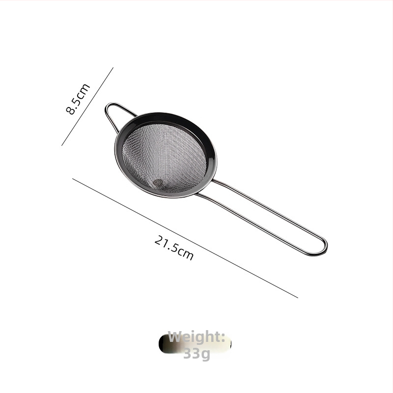 Strecurătoare de cocktail din oțel inoxidabil triunghiular, cu dublu filtru și filtru pentru gheață cu două straturi, plasă decorativă