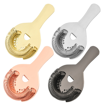 Filtru de gheață semicircular din oțel inoxidabil 304, culoare roz-auriu, pentru cocktailuri