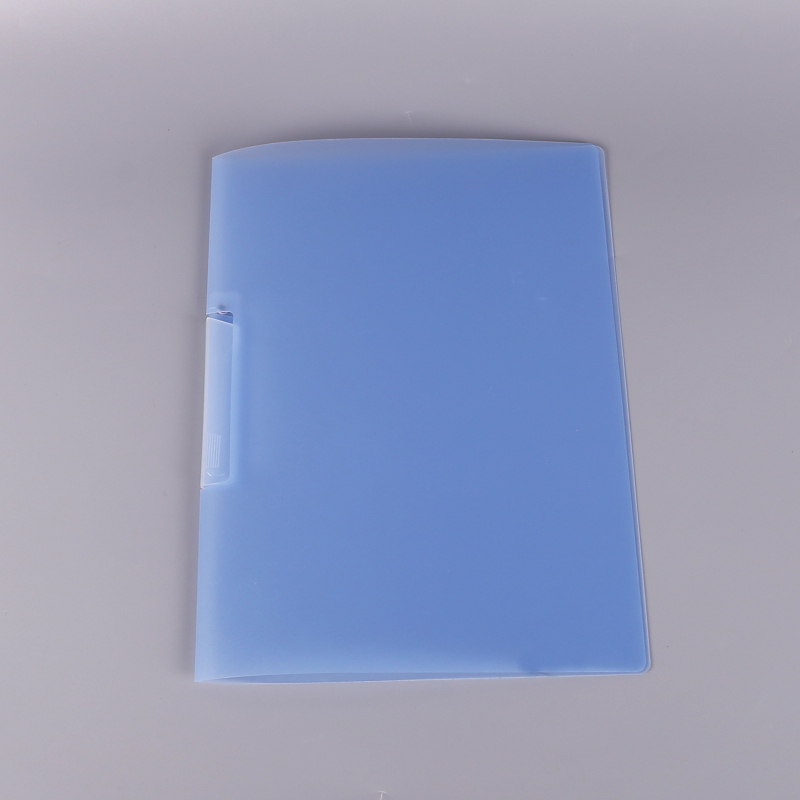 Dosar A4 rotativ din PP transparent, închidere laterală, pentru foi de test și rapoarte, cu clemă de prindere și clemă cu tijă