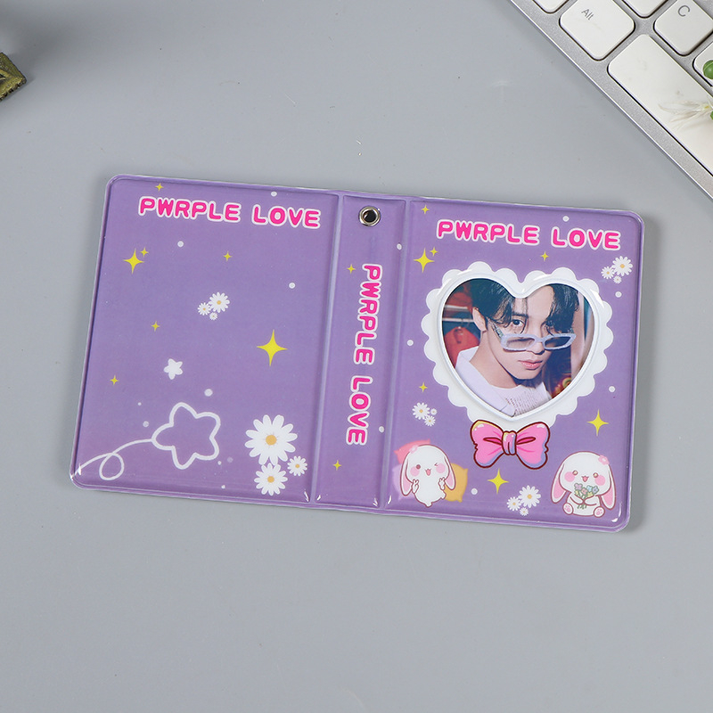 Album foto desen animat de 3 inci, cu pagini pentru o singură cartelă, compact pentru fotografii Instax