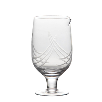 Pahar înalt din cristal, stil japonez, pentru amestecarea cocktailurilor