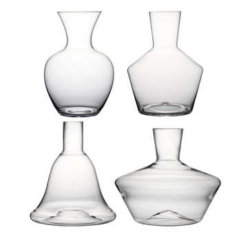 Decantor de vin din cristal fără plumb, transparent