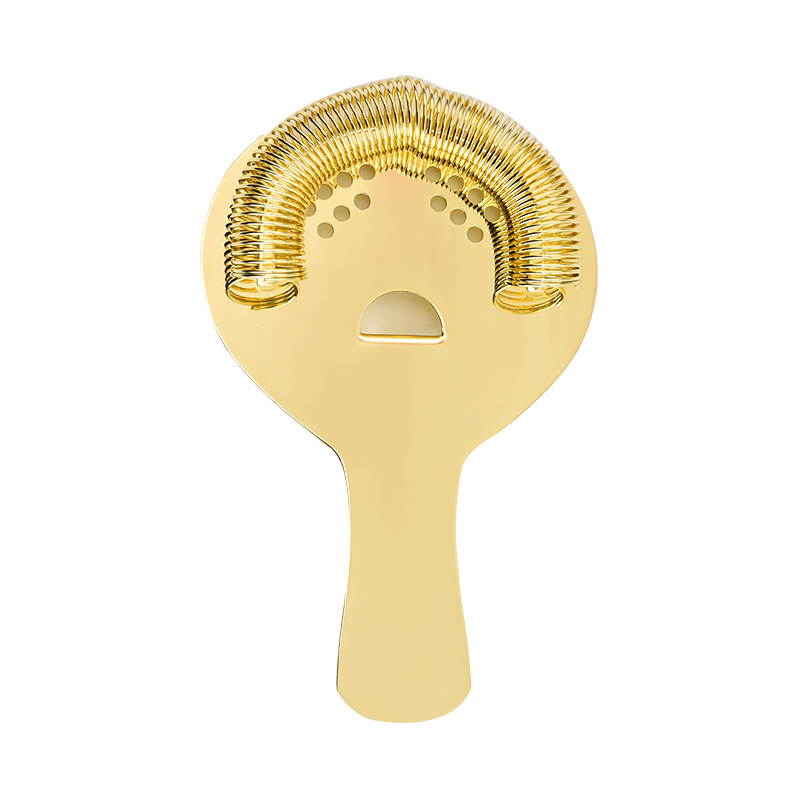 Filtru de gheață din oțel inoxidabil, formă semicirculară, pentru cocktailuri, filtru Hawthorne pentru gheață, accesoriu pentru shaker pentru uz casnic