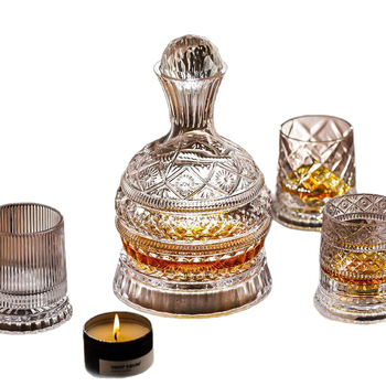 Set de pahare pentru whisky cu decantor din cristal, pentru uz casnic