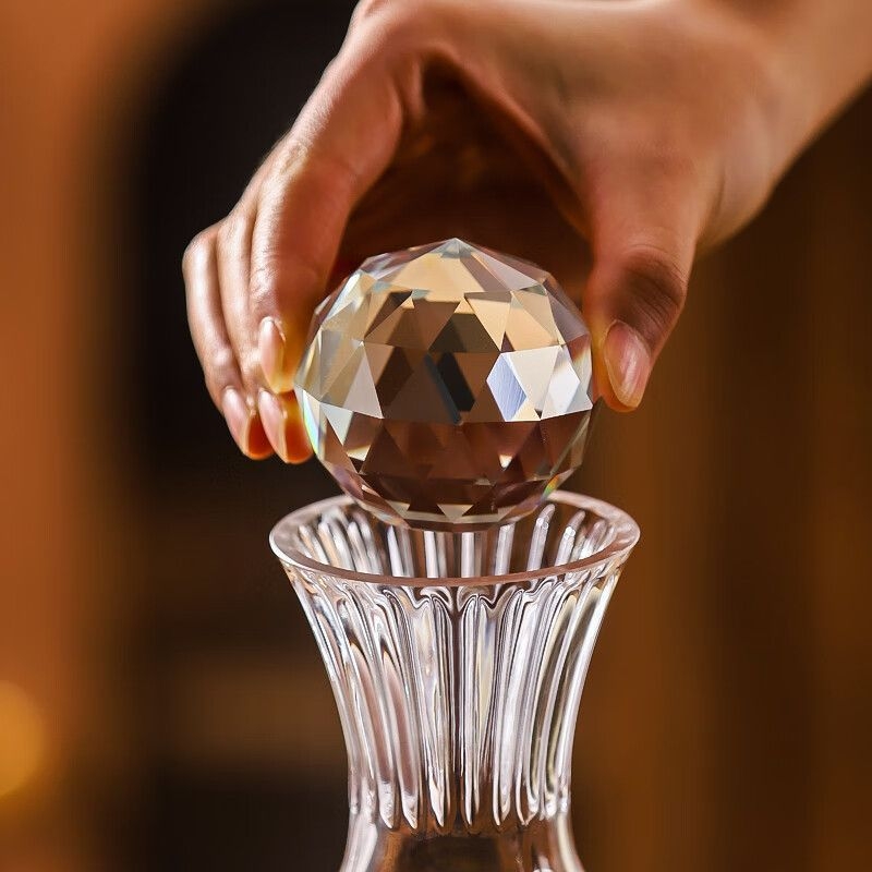 Set de pahare pentru whisky cu decantor din cristal, pentru uz casnic