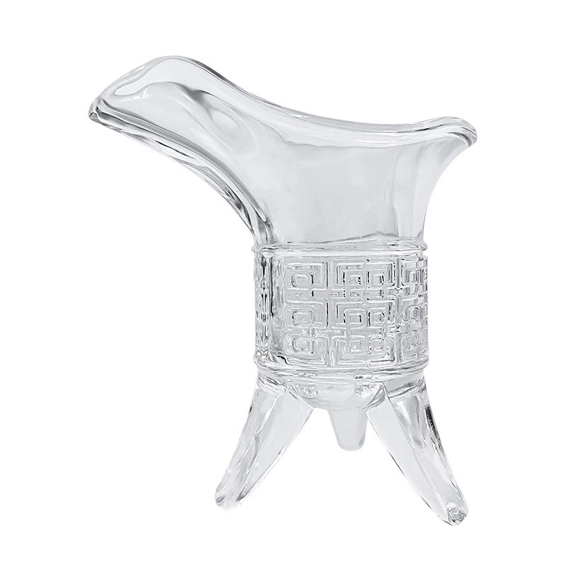 Set retro pentru lichior cu pahare mici și decantor, sticlă în stil antic pentru uz casnic