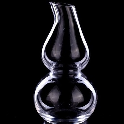 Decantor din sticlă, în formă de dovleac, turnat manual, 1000 ml+