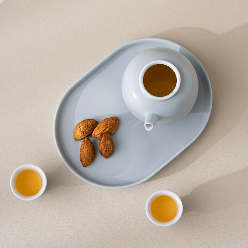 Set mini ceramic pentru băuturi, cu o oală și două pahare, dozator de băuturi și pahare pentru împărțire