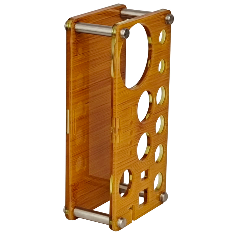 Set de 20 piese pentru bar, din acrilic, cu cadru inspirat din bambus