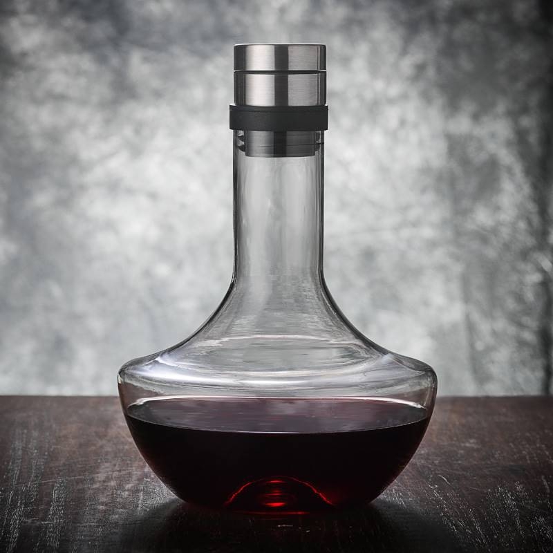 Decantor din cristal fără plumb, stil european, pentru aerare rapidă a vinului