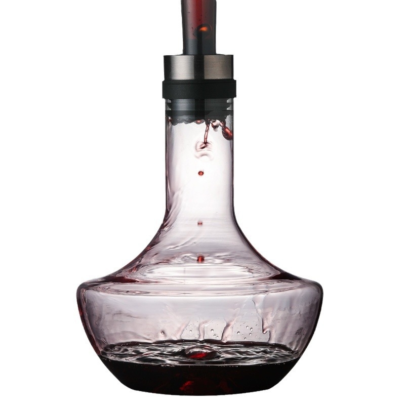 Decantor din cristal fără plumb, stil european, pentru aerare rapidă a vinului