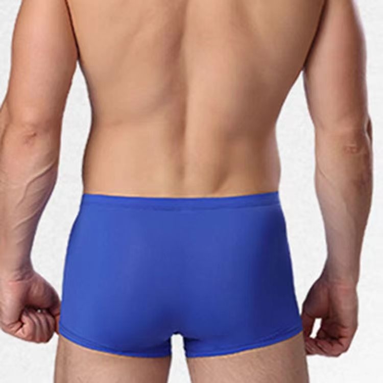 Muške boxerice od ice silk najlona, izrazito tanke, niska linija, proziran dizajn, moderan euro-američki stil