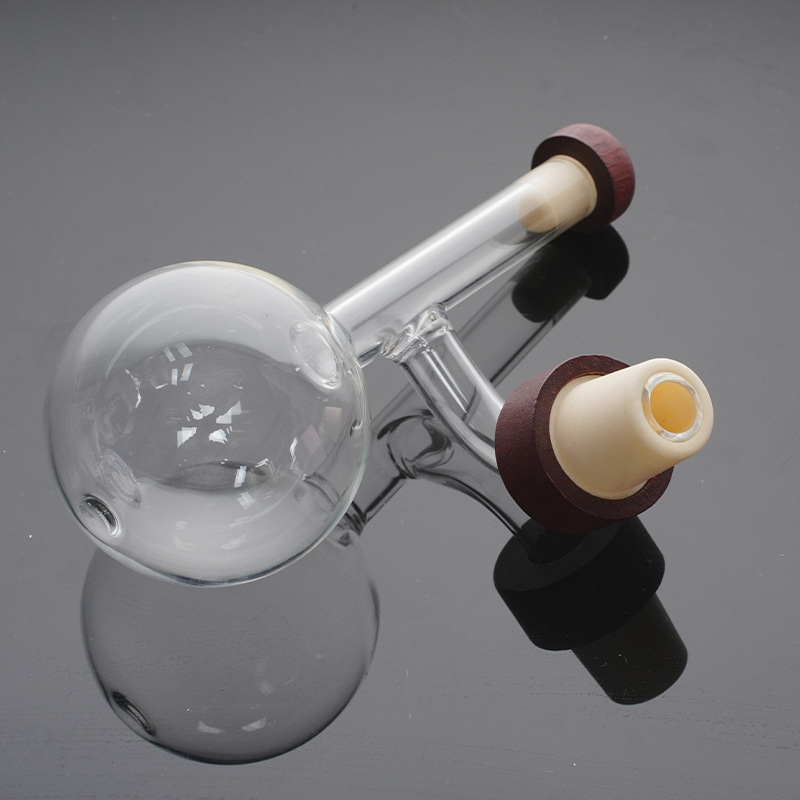 Decantor din sticlă transparent, în formă de piersică, pentru vin roșu și whiskey, portabil, turnare rapidă, design sferic