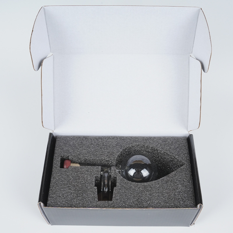 Decantor din sticlă transparent, în formă de piersică, pentru vin roșu și whiskey, portabil, turnare rapidă, design sferic