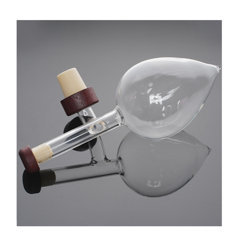 Decantor din sticlă transparent, în formă de piersică, pentru vin roșu și whiskey, portabil, turnare rapidă, design sferic