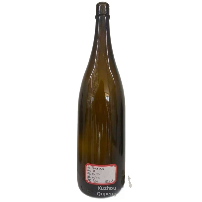 Dassai japonská fľaša na sake, sklenená fľaša s plastovou zátkou a hliníkovým uzáverom, 720 ml a 1,8 l, priehľadná