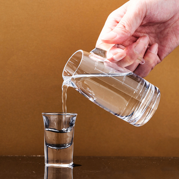 Set cadou din cristal Baijiu cu decantor și două pahare, logo imprimat