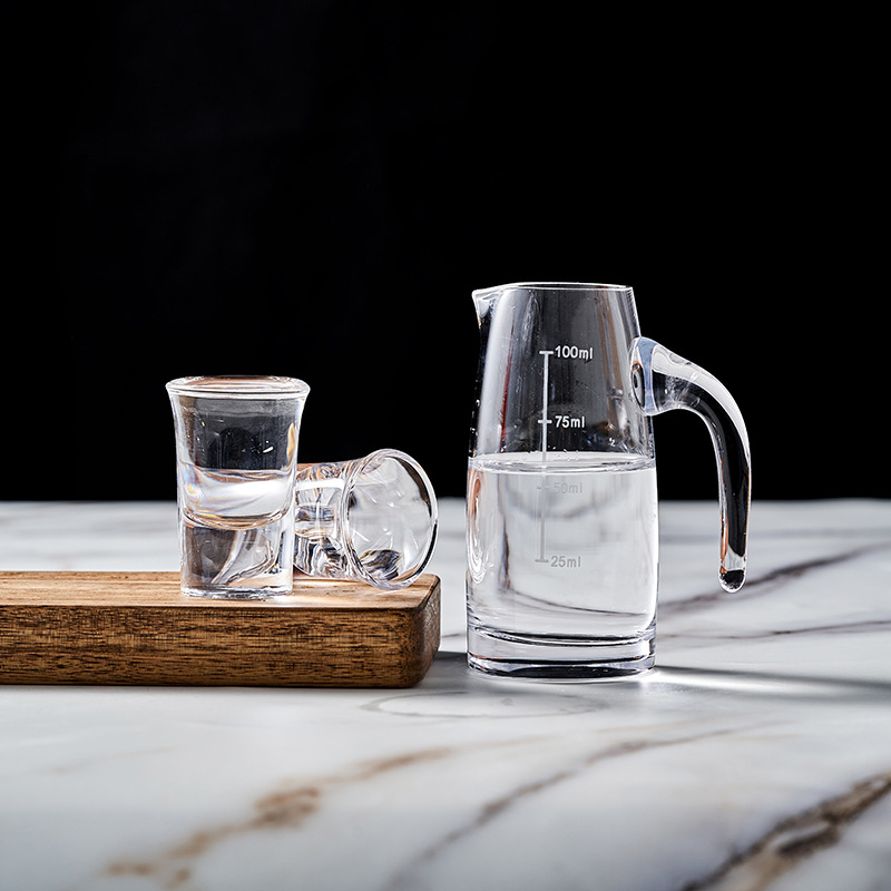 Set cadou din cristal Baijiu cu decantor și două pahare, logo imprimat