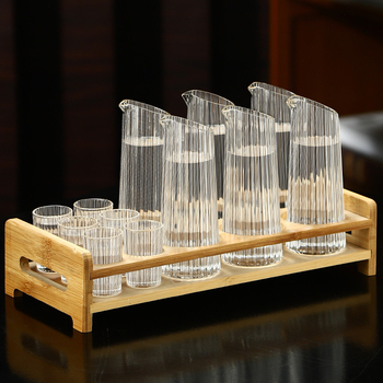 Set de pahare din cristal cu dozator, pentru uz casnic, pahare mici, veselă de băuturi în stil chinezesc, design creativ pentru porția individuală