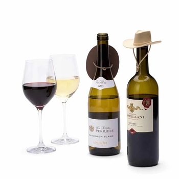 Dop din silicon pentru sticla de vin roșu, în formă de pălărie de cowboy