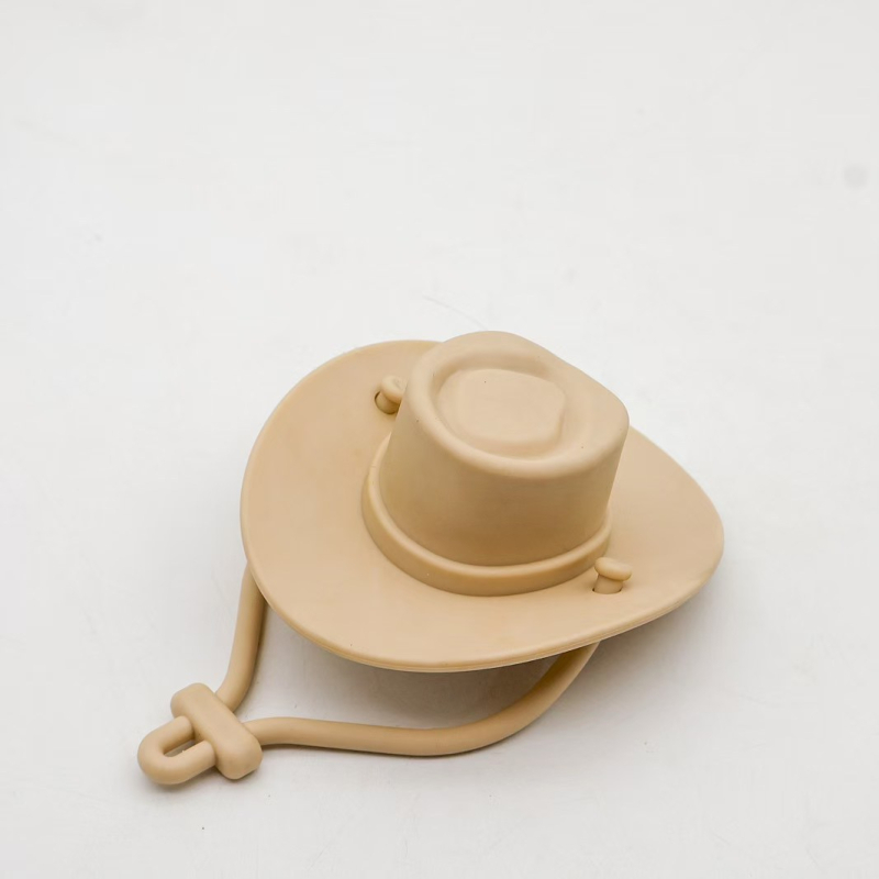 Dop din silicon pentru sticla de vin roșu, în formă de pălărie de cowboy