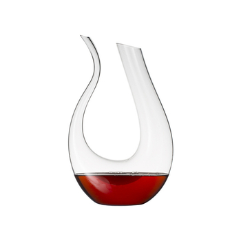 Decantator din cristal, în formă de U, pentru vin roșu, în cutie cadou, cu motive harpă, lebădă și curcubeu, dispozitiv creativ de turnare a vinului