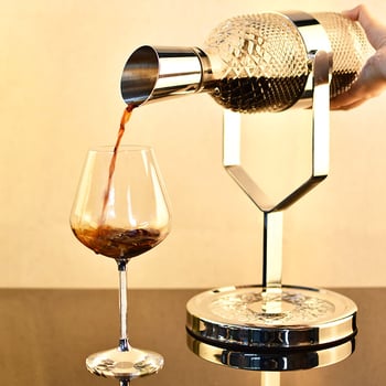 Decantator suspendat pentru vin roșu, aerare rapidă, cutie cadou de lux, design creativ, stil retro elegant