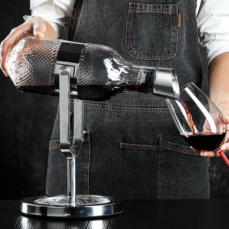 Decantator suspendat pentru vin roșu, aerare rapidă, cutie cadou de lux, design creativ, stil retro elegant