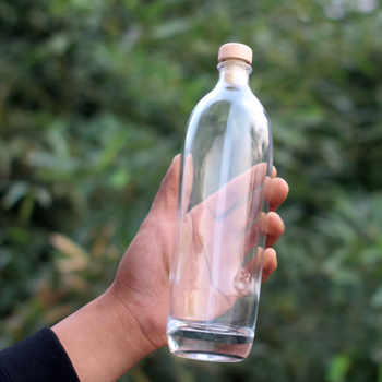 Prozirna staklena boca za vino s debelim dnom, 330 ml/500 ml – pogodna za voćno vino, Ice Wine i enzimske smjese, prazna boca
