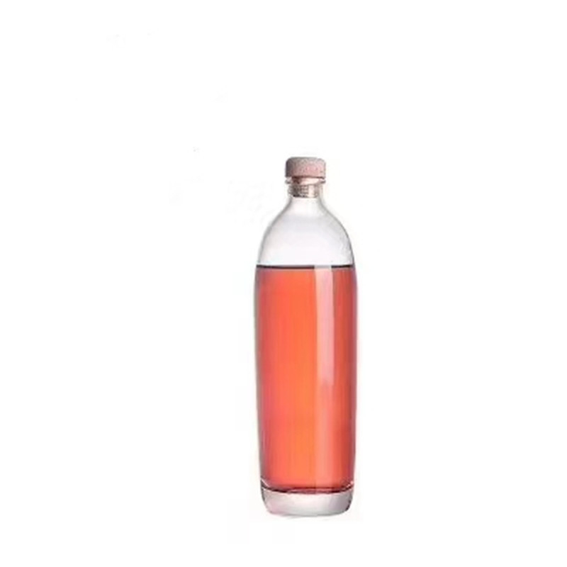 Prozirna staklena boca za vino s debelim dnom, 330 ml/500 ml – pogodna za voćno vino, Ice Wine i enzimske smjese, prazna boca