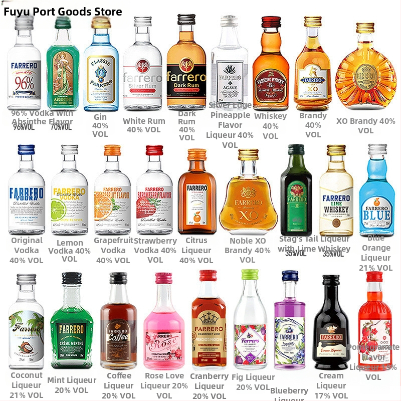 Fu Yu Bază de cocktailuri – Set de mini sticle pentru începători